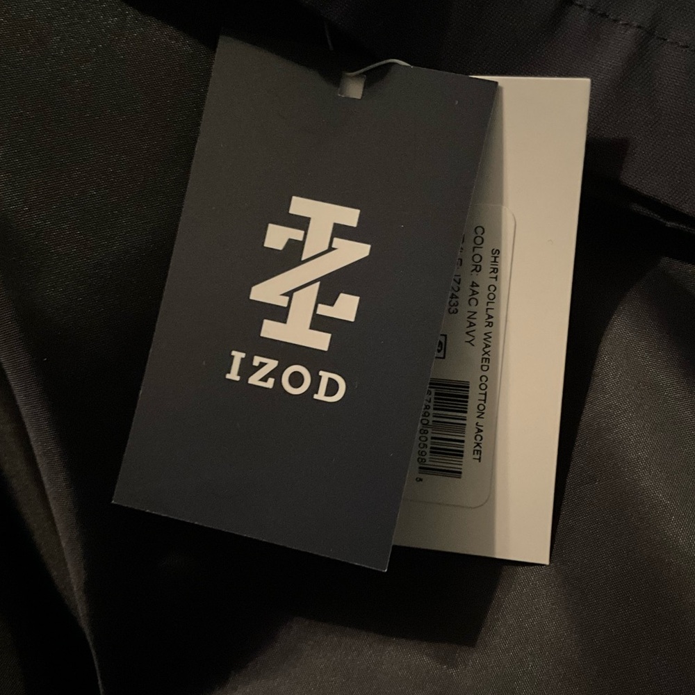 NWT Izod XL Waxed Cotton Jacket Field Jacket Barn Jacket Winter - Picture 4 of 12